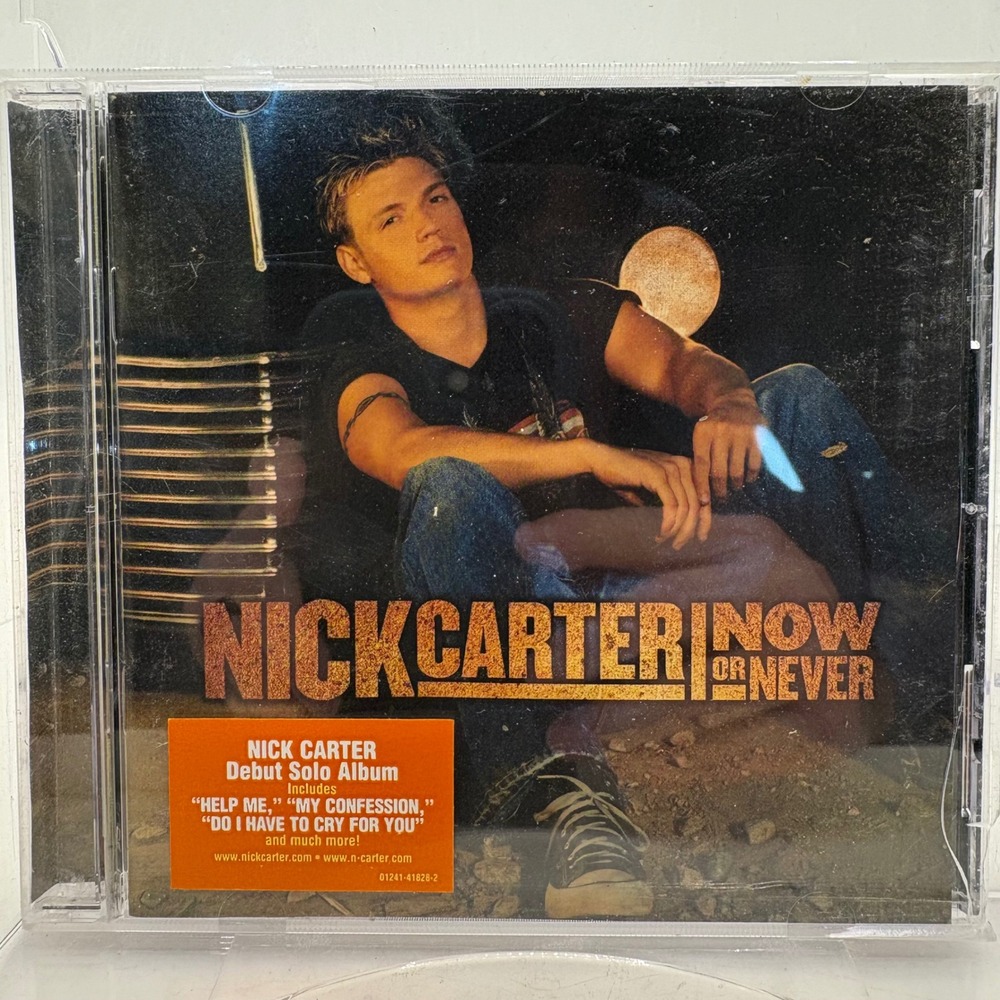 Nick Carter Now or Never CD Debut Solo Album 2002 Jive‎ Records 01241-41828-2